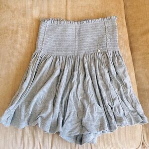 Natural life Daisy gray cotton pull on smocked shorts